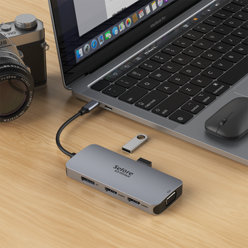 Selore Simplify Connectivity with the Selore 7 in 1 USB C Docking Station
