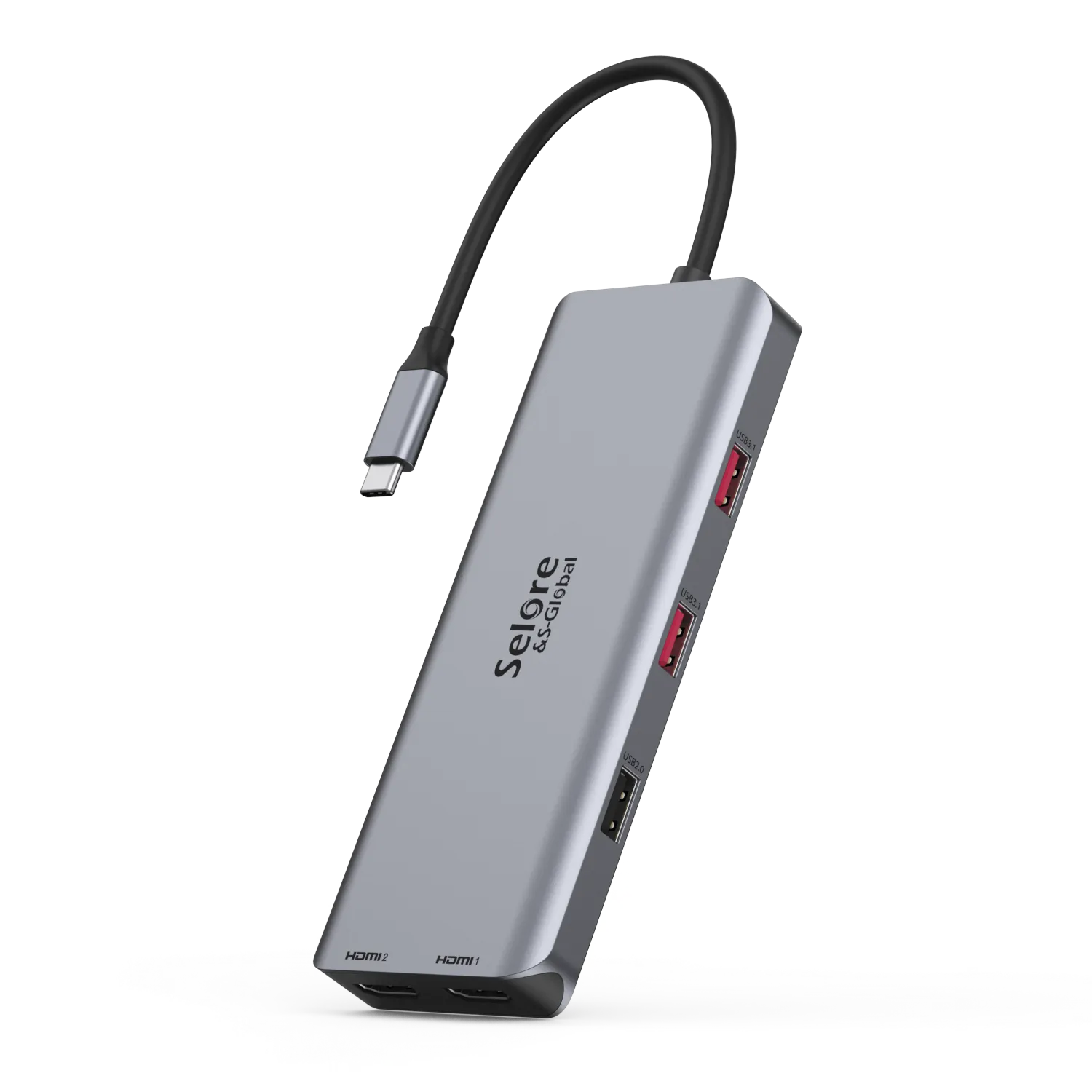 Selore Docking Station 7 IN 1 with Dual HDMI