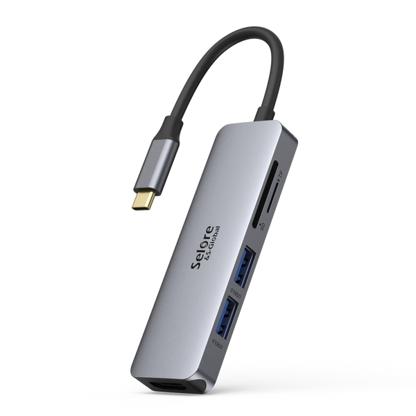 USB C To USB C Hub Dual Monitor, USBC Splitter With 4K@60Hz DP Alt Mode Video Output, 10Gbps Data Transfer, 100W PD Charging, Dual Monitors Adapter For Laptop, Portable Monitor And