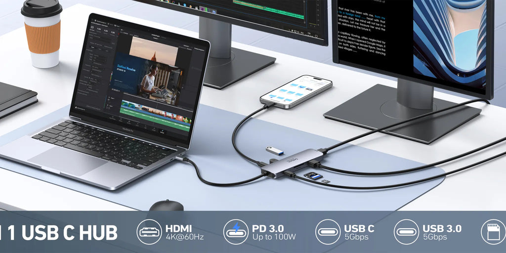 Selore USB C Hub 2 HDMI