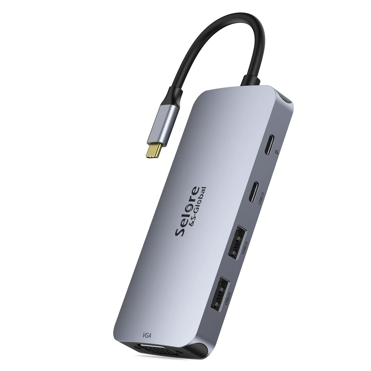 Selore USB C Hub Multiple Monitor Adapter