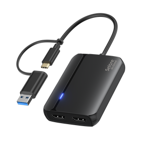 Selore USB 3.0 Dual HDMI Adapter for Mac & Windows