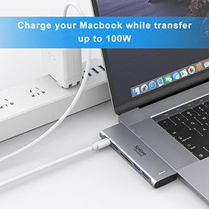Selore USB C Hub for MacBook Pro Adapter 6 IN 2