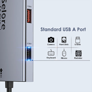 Selore USB C Dock SSD Enclosure 7 IN 1