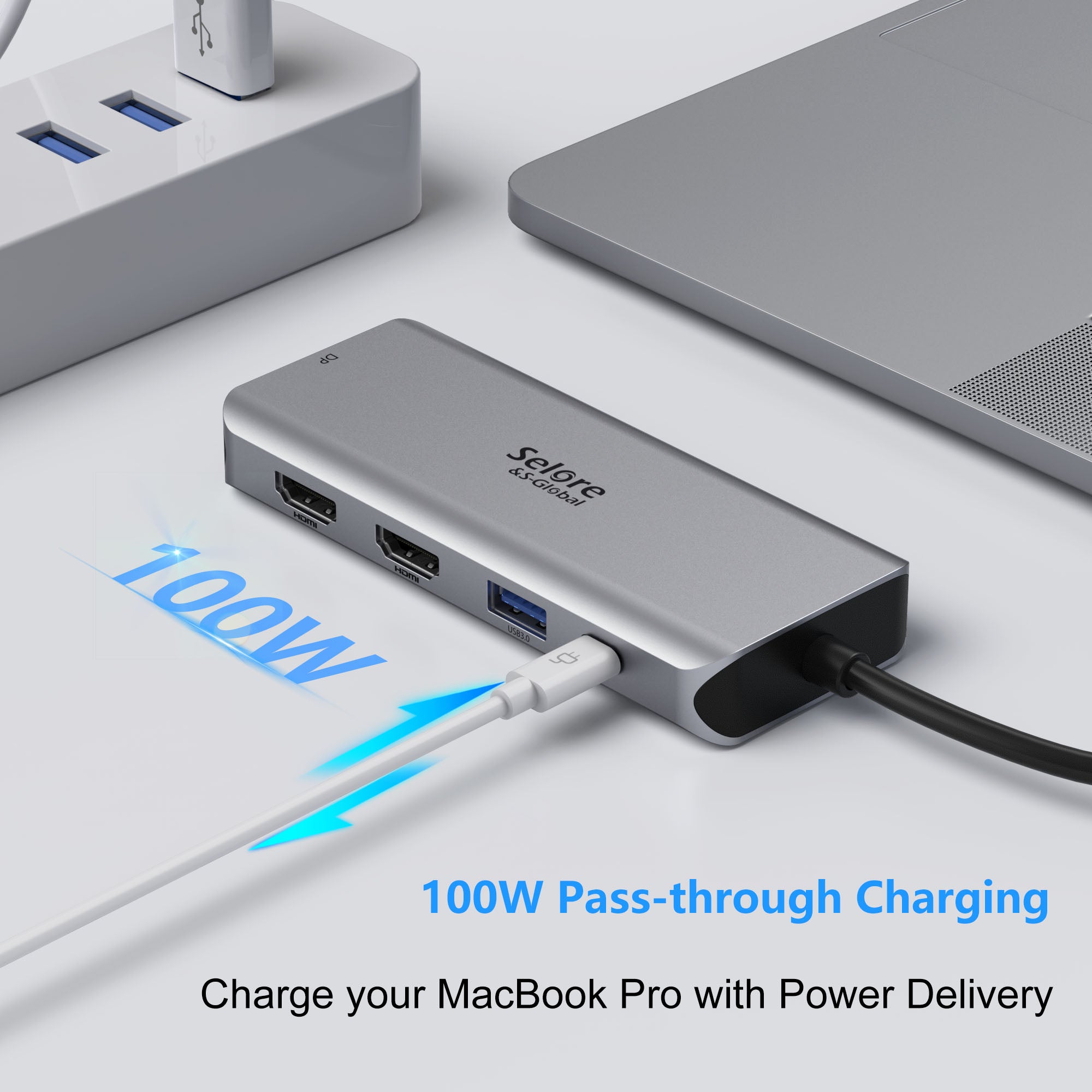 Amazon | Selore USB C ドッキングステーション hdmi 2つ type-c