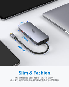 Selore Docking Station 9 IN 1 with Dual USB C 3.1