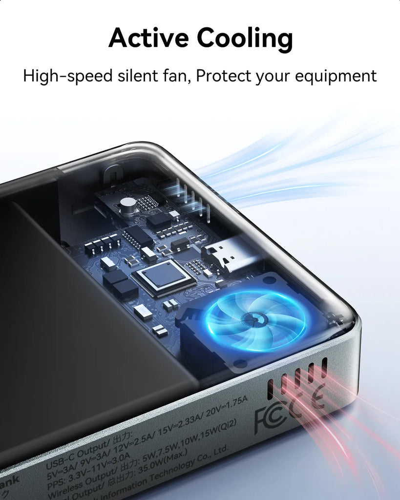 10,000mAh Apple MagSafe Power Bank | 15W Qi2 Charging & Active Cooling