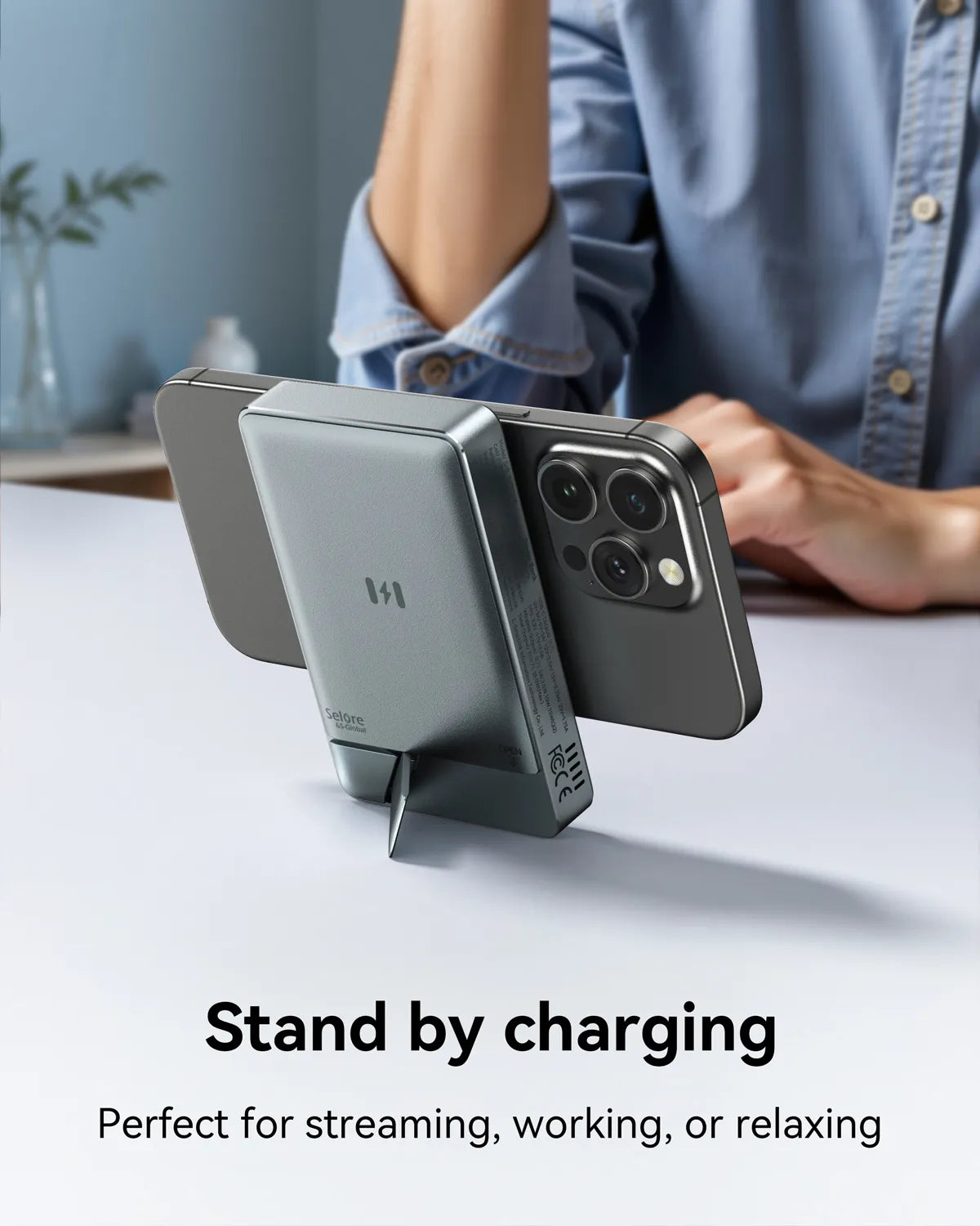 10,000mAh Apple MagSafe Power Bank | 15W Qi2 Charging & Active Cooling