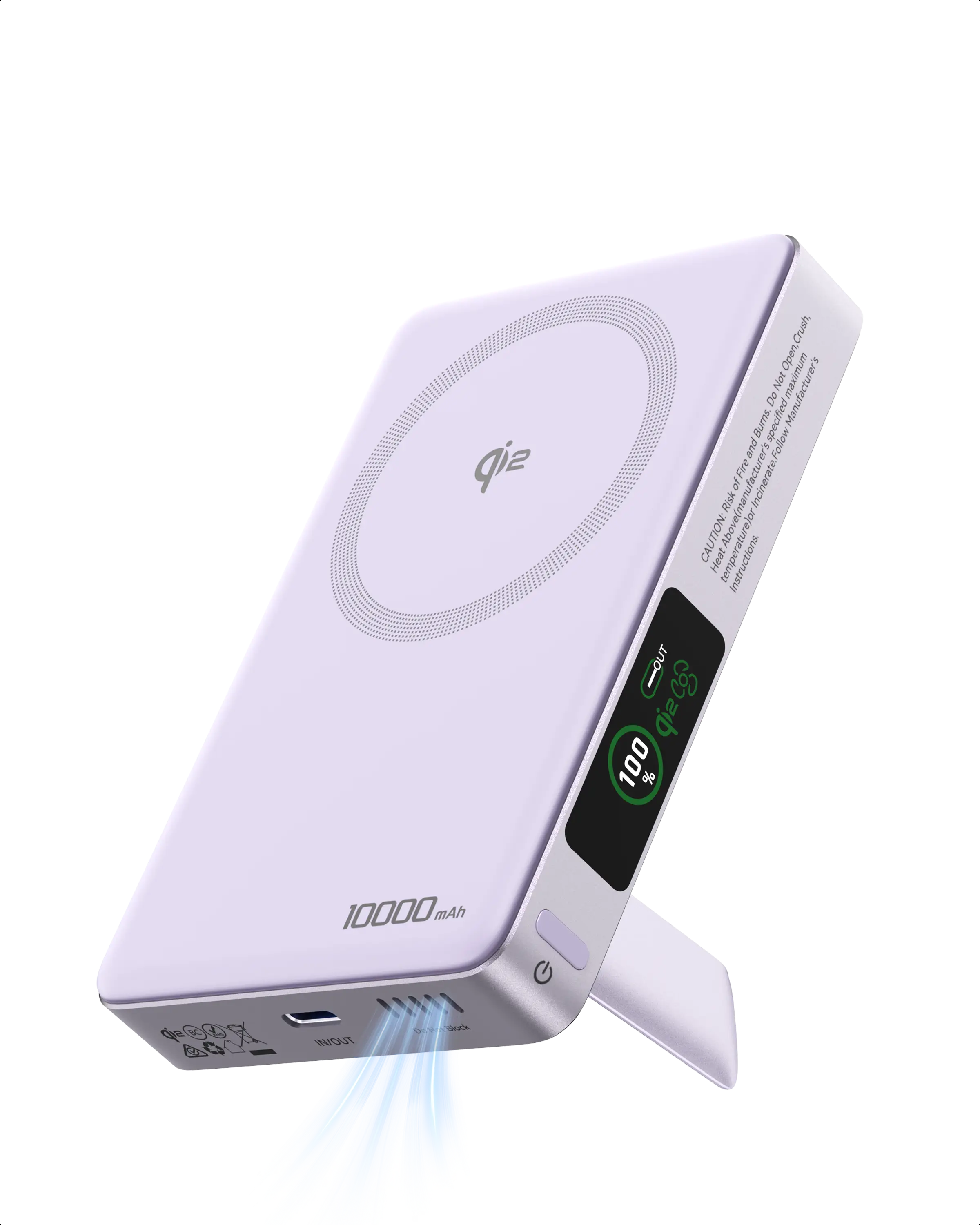 10,000mAh Apple MagSafe Power Bank | 15W Qi2 Charging & Active Cooling