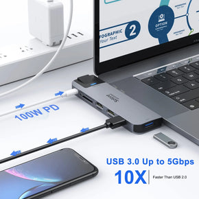 Selore USB C Docking Station for MacBook 8 IN 2