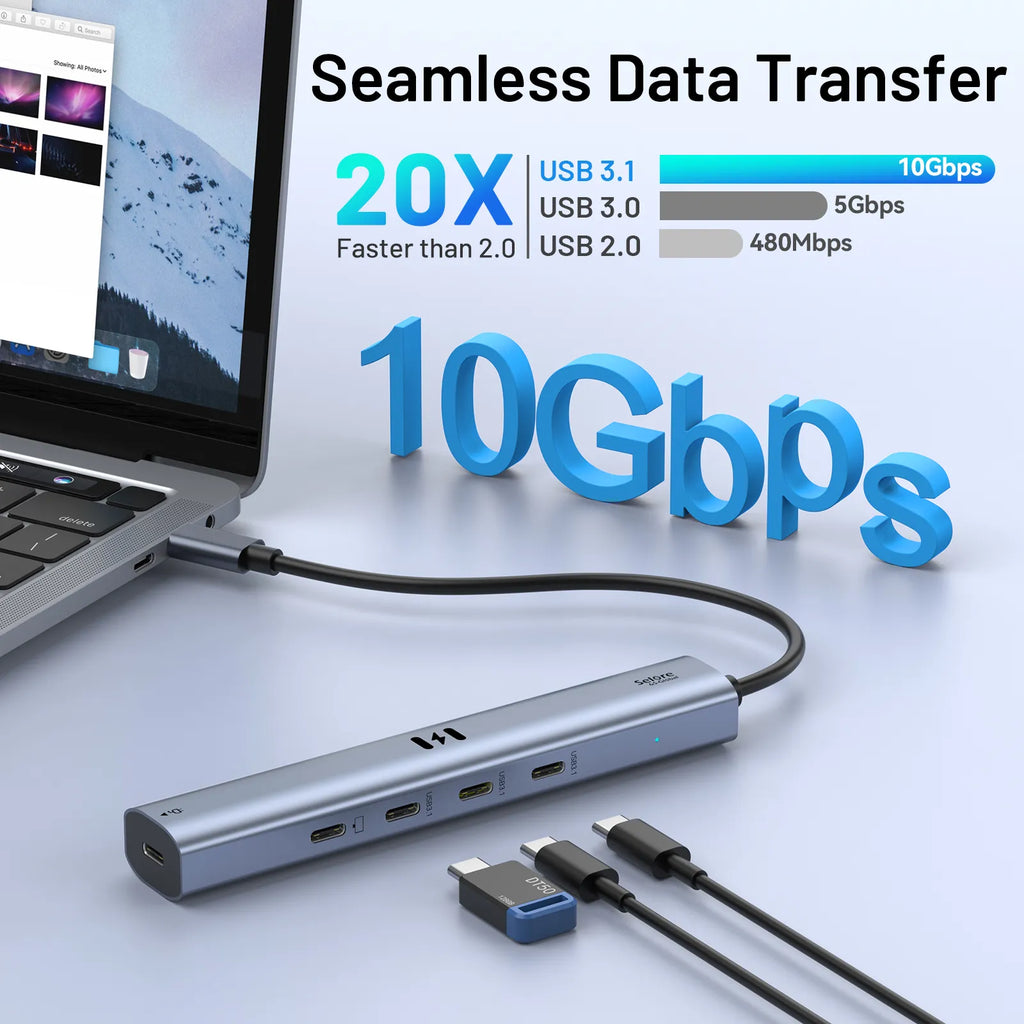 10Gbps USB C Hub Seamless Data Transfer