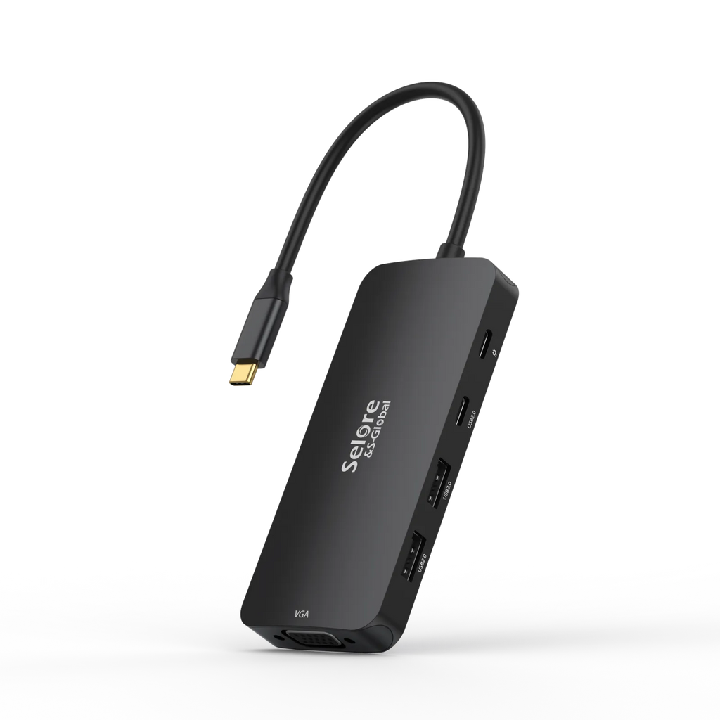Selore USB C Hub Multiple Monitor Adapter