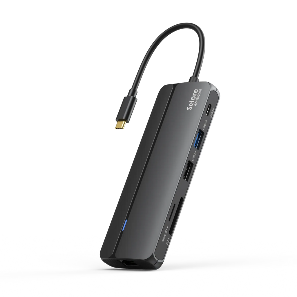 Selore 10 in 1 MacBook Docking Station with Dual HDMI Adapter