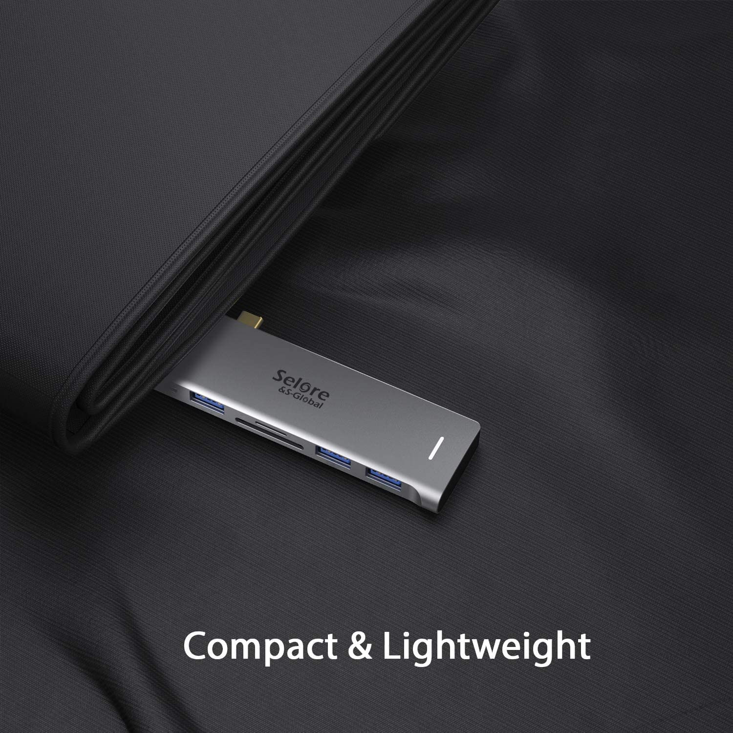 Selore USB C Hub for MacBook Pro Adapter 6 IN 2
